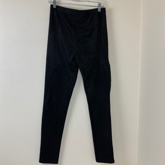 Amanda Green Black Pants Size Medium legging nwt - Picture 5 of 5